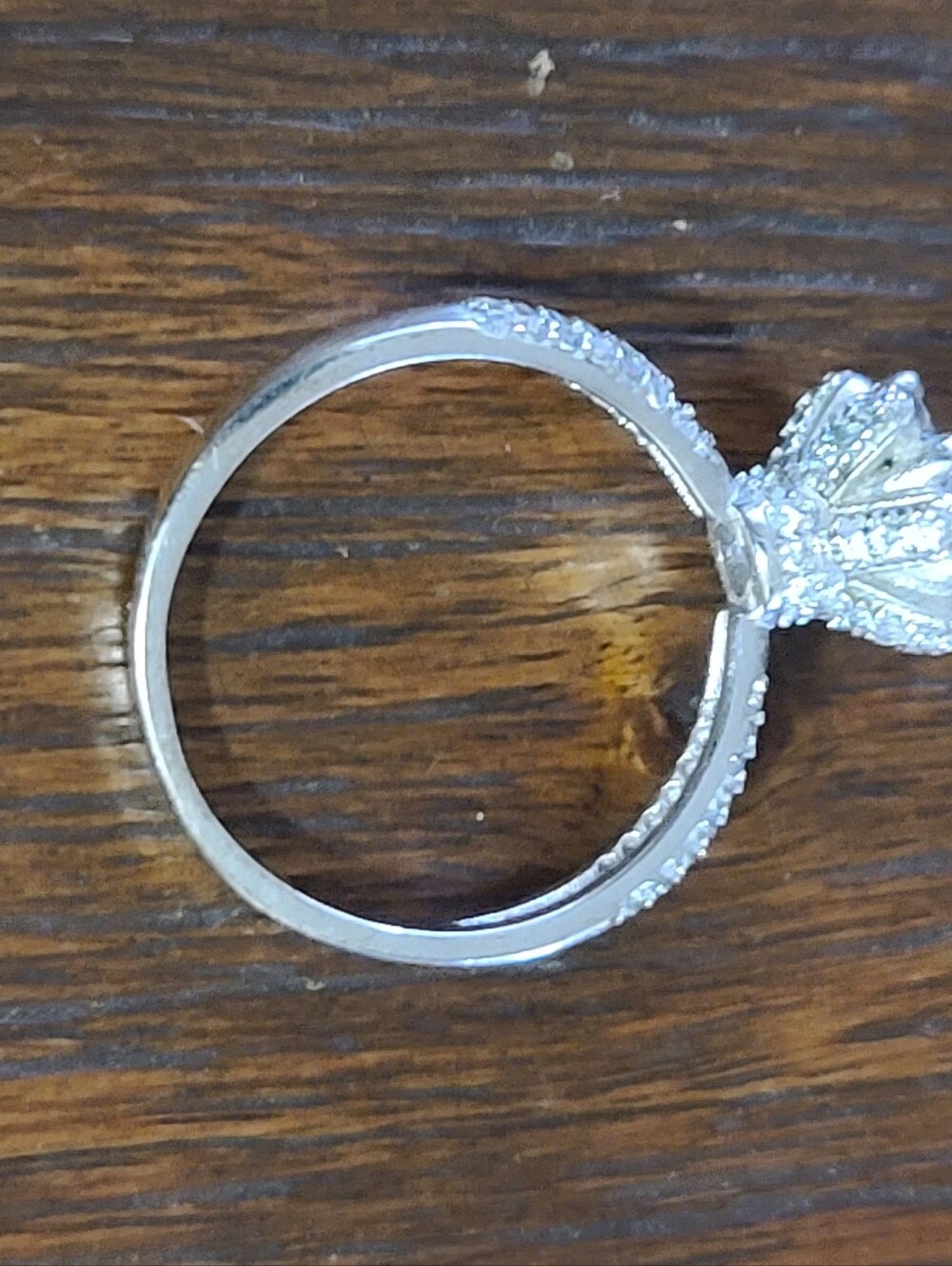 Sterling Silver 925 Solitaire Ring 8.25 - Picture 9 of 9